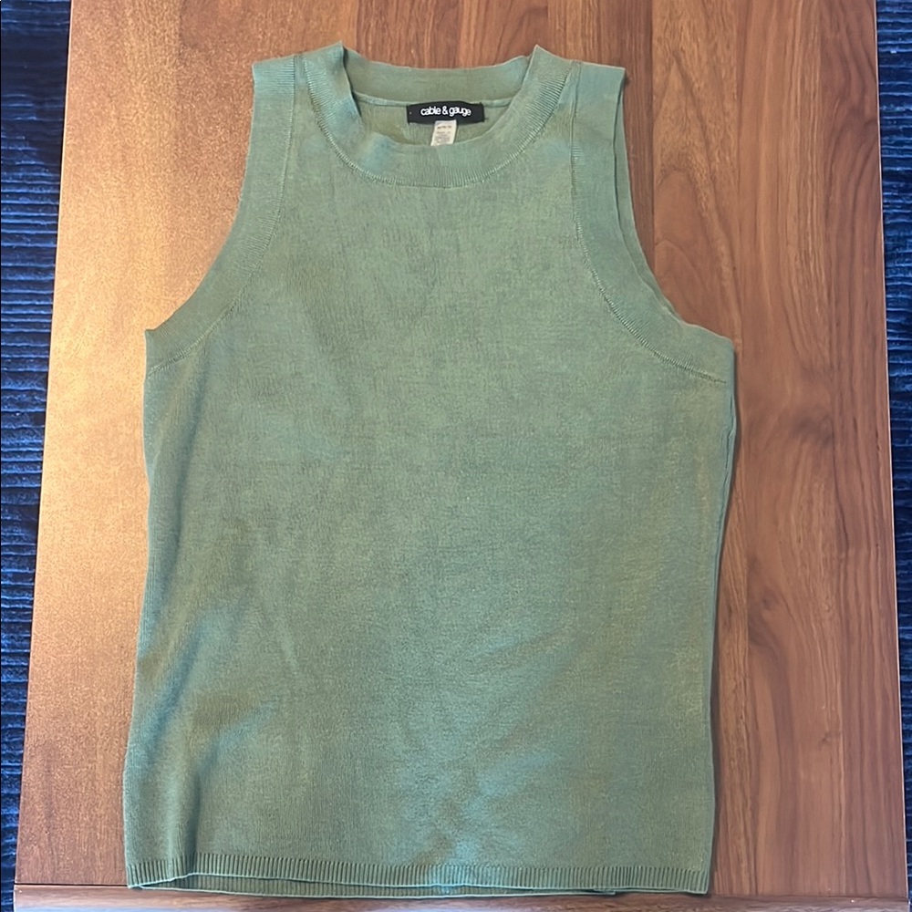 Cable & Gauge Sage Green Knit Top